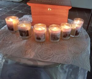 creates a non-religious funeral