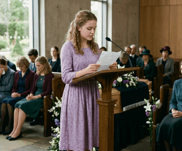 How a Celebrant Supports Teenage Speakers at Funerals